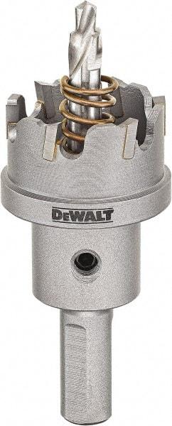 DeWALT - 7/8" Diam, 1/4" Cutting Depth, Hole Saw - Carbide-Tipped Saw, Toothed Edge - Best Tool & Supply