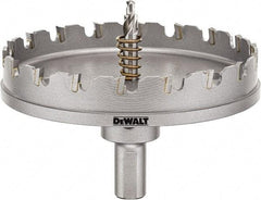 DeWALT - 4" Diam, 1/4" Cutting Depth, Hole Saw - Carbide-Tipped Saw, Toothed Edge - Best Tool & Supply