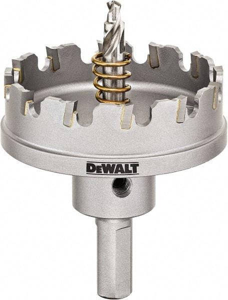 DeWALT - 2-1/4" Diam, 1/4" Cutting Depth, Hole Saw - Carbide-Tipped Saw, Toothed Edge - Best Tool & Supply