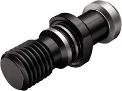 Seco - CAT40 Taper, 5/8-11 Thread, 15° Angle Radius, Standard Retention Knob - 2-1/16" OAL, 0.744" Knob Diam, 1.024" from Knob to Flange, Through Coolant - Exact Industrial Supply