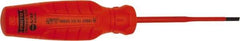 Proto - Insulated, Cabinet & Composite Slotted Screwdriver - Round Shank, Impact & Chemical Resistant Handle - Best Tool & Supply