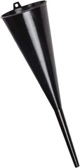 lumax - 48 oz Capacity Plastic Funnel - 4-3/4" Mouth OD, 1/2" Tip OD, 6-3/4" Straight Spout, Black - Best Tool & Supply