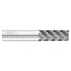 25mm Dia. x 121mm Overall Length 5-Flute Square End Solid Carbide SE End Mill-Round Shank-Center Cut-Uncoated - Best Tool & Supply