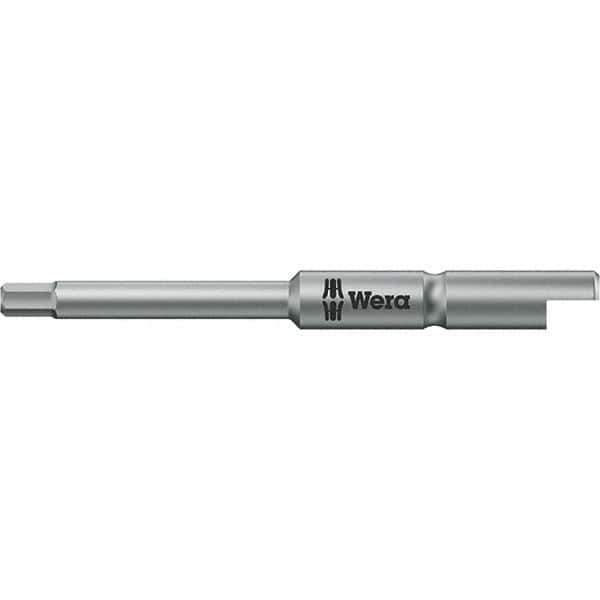 Wera - 2mm Hex Screwdriver Bit - 1/4" Drive, 44mm OAL - Best Tool & Supply