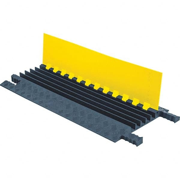 Checkers - On Floor Cable Covers Cover Material: Polyurethane Number of Channels: 5 - Best Tool & Supply