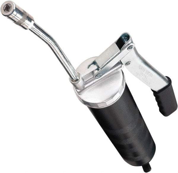 lumax - 10,000 Max psi, Rigid Lever Grease Gun - 14 oz Capacity, 1/8 Thread Outlet, 16 (High Volume Mode) Strokes per oz, Cartridge Fill - Best Tool & Supply