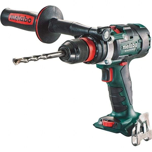 Metabo - 18 Volt 1/2" Chuck Pistol Grip Handle Cordless Drill - 0-500 & 0-2050 & 3800 RPM, Keyless Chuck, Reversible, Lithium-Ion Batteries Not Included - Best Tool & Supply