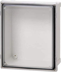 Fibox - Polycarbonate Standard Enclosure Hinge Cover - NEMA 4, 4X, 6, 6P, 12, 13, 12" Wide x 14" High x 7" Deep, Impact, Moisture & Corrosion Resistant, Dirt-tight & Dust-tight - Best Tool & Supply