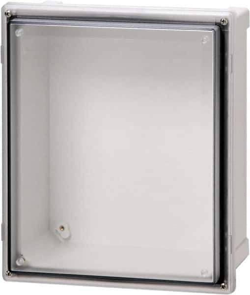 Fibox - Polycarbonate Standard Enclosure Hinge Cover - NEMA 4, 4X, 6, 6P, 12, 13, 8" Wide x 10" High x 6" Deep, Impact, Moisture & Corrosion Resistant, Dirt-tight & Dust-tight - Best Tool & Supply