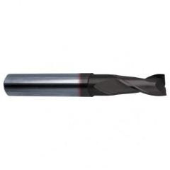 3/8 Dia. x 3 Overall Length 2-Flute Square End Solid Carbide SE End Mill-Round Shank-Center Cut-Super-A - Best Tool & Supply