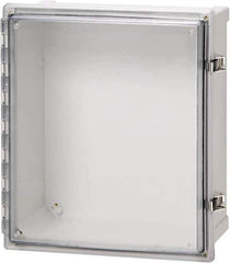 Fibox - Polycarbonate Standard Enclosure Hinge Cover - NEMA 4, 4X, 6, 6P, 12, 13, 8" Wide x 8" High x 4" Deep, Impact, Moisture & Corrosion Resistant, Dirt-tight & Dust-tight - Best Tool & Supply