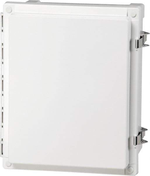 Fibox - Polycarbonate Standard Enclosure Hinge Cover - NEMA 4, 4X, 6, 6P, 12, 13, 16" Wide x 20" High x 8" Deep, Impact, Moisture & Corrosion Resistant, Dirt-tight & Dust-tight - Best Tool & Supply