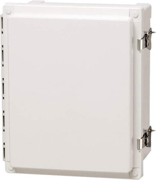 Fibox - Polycarbonate Standard Enclosure Hinge Cover - NEMA 4, 4X, 6, 6P, 12, 13, 12" Wide x 14" High x 7" Deep, Impact, Moisture & Corrosion Resistant, Dirt-tight & Dust-tight - Best Tool & Supply