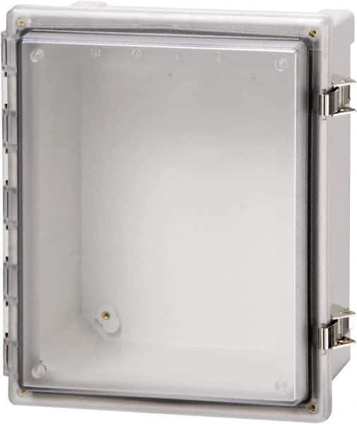 Fibox - Polycarbonate Standard Enclosure Hinge Cover - NEMA 4, 4X, 6, 6P, 12, 13, 8" Wide x 10" High x 6" Deep, Impact, Moisture & Corrosion Resistant, Dirt-tight & Dust-tight - Best Tool & Supply