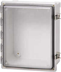 Fibox - Polycarbonate Standard Enclosure Hinge Cover - NEMA 4, 4X, 6, 6P, 12, 13, 6" Wide x 6" High x 4" Deep, Impact, Moisture & Corrosion Resistant, Dirt-tight & Dust-tight - Best Tool & Supply