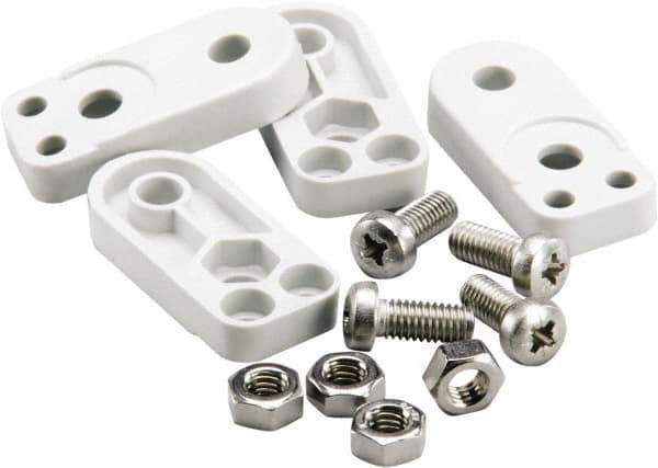 Fibox - Electrical Enclosure Polycarbonate Mounting Foot Kit - For Use with SOLID - Best Tool & Supply