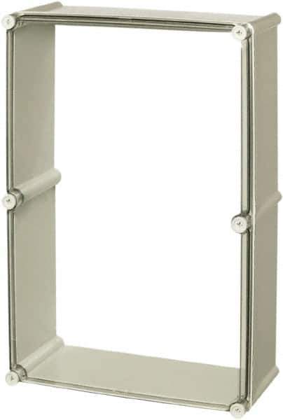 Fibox - 4X NEMA Rated, Electrical Enclosure Polycarbonate Extension Frame for Enclosures - For Use with SOLID, Includes Screws - Best Tool & Supply