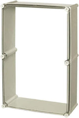 Fibox - 4X NEMA Rated, Electrical Enclosure Polycarbonate Extension Frame for Enclosures - For Use with SOLID, Includes Screws - Best Tool & Supply