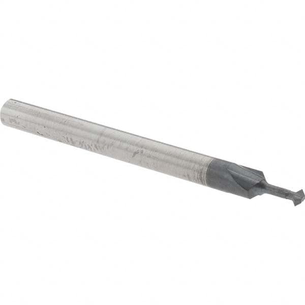 Accupro - 5/64° 5/64" Cut Diam, 0.039" Cut Width, 1/8" Shank, Solid Carbide Double-Angle Cutter - Best Tool & Supply