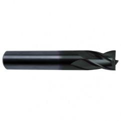 1 Dia. x 4 Overall Length 6-Flute Square End Solid Carbide SE End Mill-Round Shank-Center Cut-Super-A - Best Tool & Supply