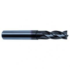 3/16 Dia. x 2-1/2 Overall Length 4-Flute Square End Solid Carbide SE End Mill-Round Shank-Center Cut-Super-A - Best Tool & Supply