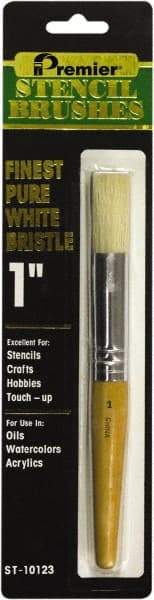 Premier Paint Roller - Stencil Brushes & Rollers Type: Stencil Brush Diameter (Inch): 1 - Best Tool & Supply