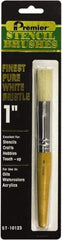 Premier Paint Roller - Stencil Brushes & Rollers Type: Stencil Brush Diameter (Inch): 1 - Best Tool & Supply