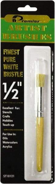 Premier Paint Roller - Stencil Brushes & Rollers Type: Stencil Brush Diameter (Inch): 1/2 - Best Tool & Supply