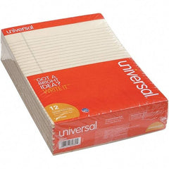 UNIVERSAL - 50 Sheet, 8-1/2 x 11", Legal (Style) Note Pad - Ivory - Best Tool & Supply