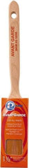 Premier Paint Roller - 1-1/2" Oval Polyester Sash Brush - 2-1/2" Bristle Length, 7" Wood Sash Handle - Best Tool & Supply