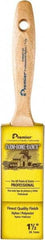 Premier Paint Roller - 1-1/2" Flat Nylon/Polyester General Purpose Paint Brush - 2-1/2" Bristle Length, 4-3/4" Wood Beavertail Handle - Best Tool & Supply