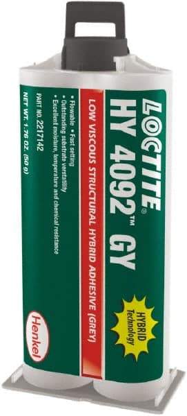 Loctite - 50 g Dual Cartridge Two Part Adhesive - 3 to 5 min Working Time - Best Tool & Supply