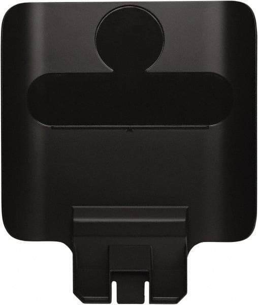 Rubbermaid - Square Lid for Use with 23 Gal Rectangular Recycle Containers - Black, Polypropylene, For Slim Jim Trash Cans - Best Tool & Supply