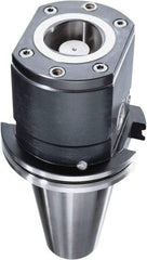 HAIMER - CAPTO C8 Taper, On-Center/Rotating, Spindle Adapter - 50mm Projection, Use with ISO50 Spindle - Best Tool & Supply