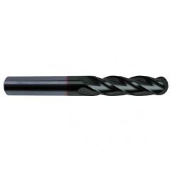 1/2" Dia. - 4-1/2" OAL - 30 Helix Super-A CBD Ball Nose EM - 4 FL - Best Tool & Supply