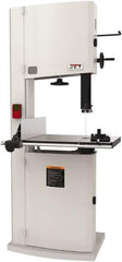 Jet - 14-1/8" Throat Capacity, Step Pulley Vertical Bandsaw - 3,100 SFPM, 1.75 hp, Single Phase - Best Tool & Supply