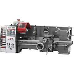 Jet - 8-3/4" Swing, 18" Between Centers, 115 Volt, Single Phase Bench Lathe - 3MT Taper, 3/4 hp, 130 to 2,000 RPM, 3/4" Bore Diam, 20" Deep x 30" High x 40" Long - Best Tool & Supply