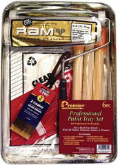 Premier Paint Roller - 0.3333" Nap, Wall Paint Roller Set - 10" Wide, Steel Frame, Includes Paint Tray, Roller Cover & Frame - Best Tool & Supply