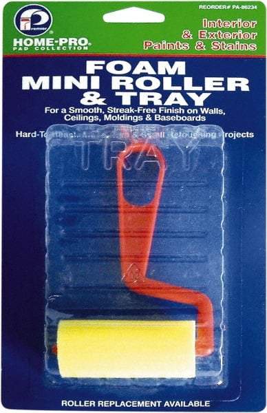 Premier Paint Roller - Mini Paint Roller Set - 5" Wide, Plastic Frame, Includes Paint Tray, Roller Cover & Frame - Best Tool & Supply