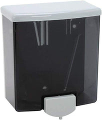 Bobrick - 40 oz Liquid Hand Soap Dispenser - Plastic, Wall Mounted, Black & Gray - Best Tool & Supply