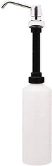 Bobrick - 34 oz Liquid Soap Dispenser Hardware - Plastic, Polyethylene & Stainless Steel, Counter Mounted, Chrome & Stainless Steel - Best Tool & Supply