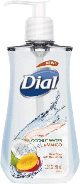 Dial - 7.5 oz Pump Bottle Liquid Soap - Clear, Coconut Water & Mango Scent - Best Tool & Supply