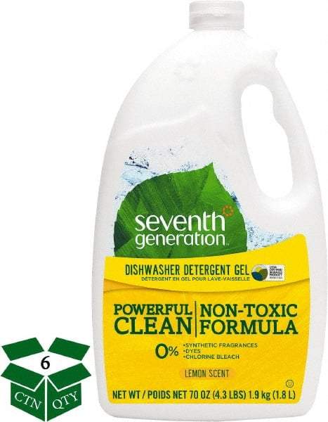 Seventh Generation - 70 oz Bottle Automatic Dishwashing Gel - Lemon Scented - Best Tool & Supply