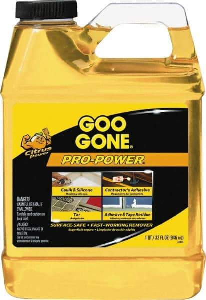 Goo Gone - 32 oz Bottle Adhesive Remover - Removes Caulk Residue, Grease, Tar, Tape, Varnish, Wax, Glue, Silicone, Contractor\x92s Adhesive, Tape Residue - Best Tool & Supply