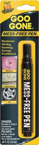 Goo Gone - 0.34 oz Pen Applicator Adhesive Remover - Removes Adhesives, Gum, Tar, Crayon, Scuff Marks, Wax, Sap - Best Tool & Supply