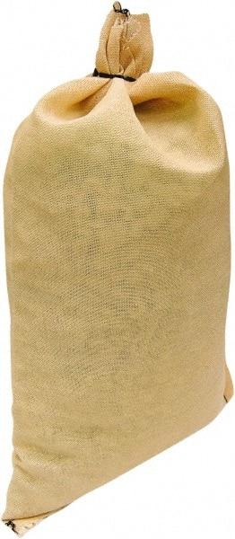 Made in USA - 14" Long x 26" High Sand Bag - Desert Tan Acrylic, For Spill Containment - Best Tool & Supply