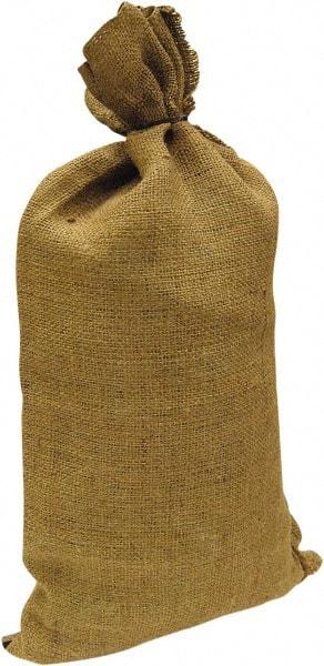 Made in USA - 14" Long x 26" High Sand Bag - Desert Tan Burlap, For Spill Containment - Best Tool & Supply