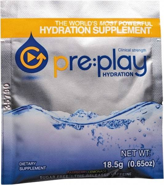 Hydration Health - 0.65 oz Packet Sugar Free Raspberry Lemonade Activity Drink - Powdered, Yields 18 oz - Best Tool & Supply