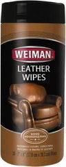 Weiman - Wipes Leather Cleaner - Unscented, Canister Container - Best Tool & Supply