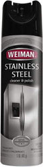 Weiman - 17 fl oz Aerosol Stainless Steel Cleaner & Polish - Unscented, Can Container - Best Tool & Supply